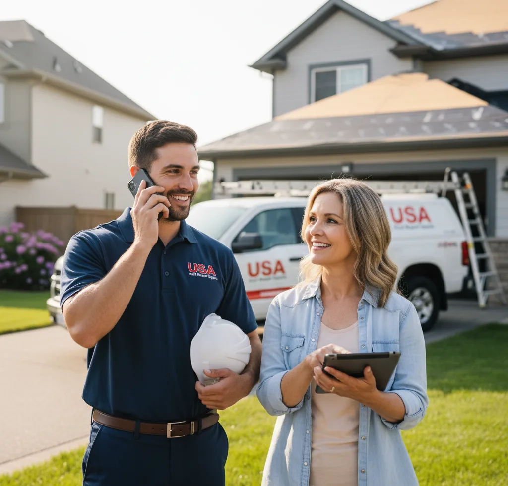 USA Roof Repair Experts customer support in Bailey